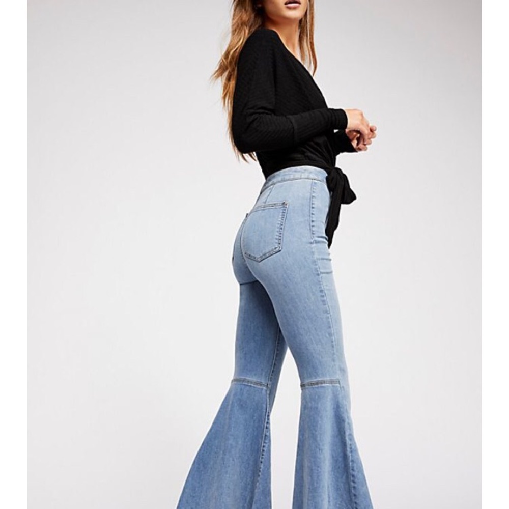 Free People “Just Float On” flare jeans